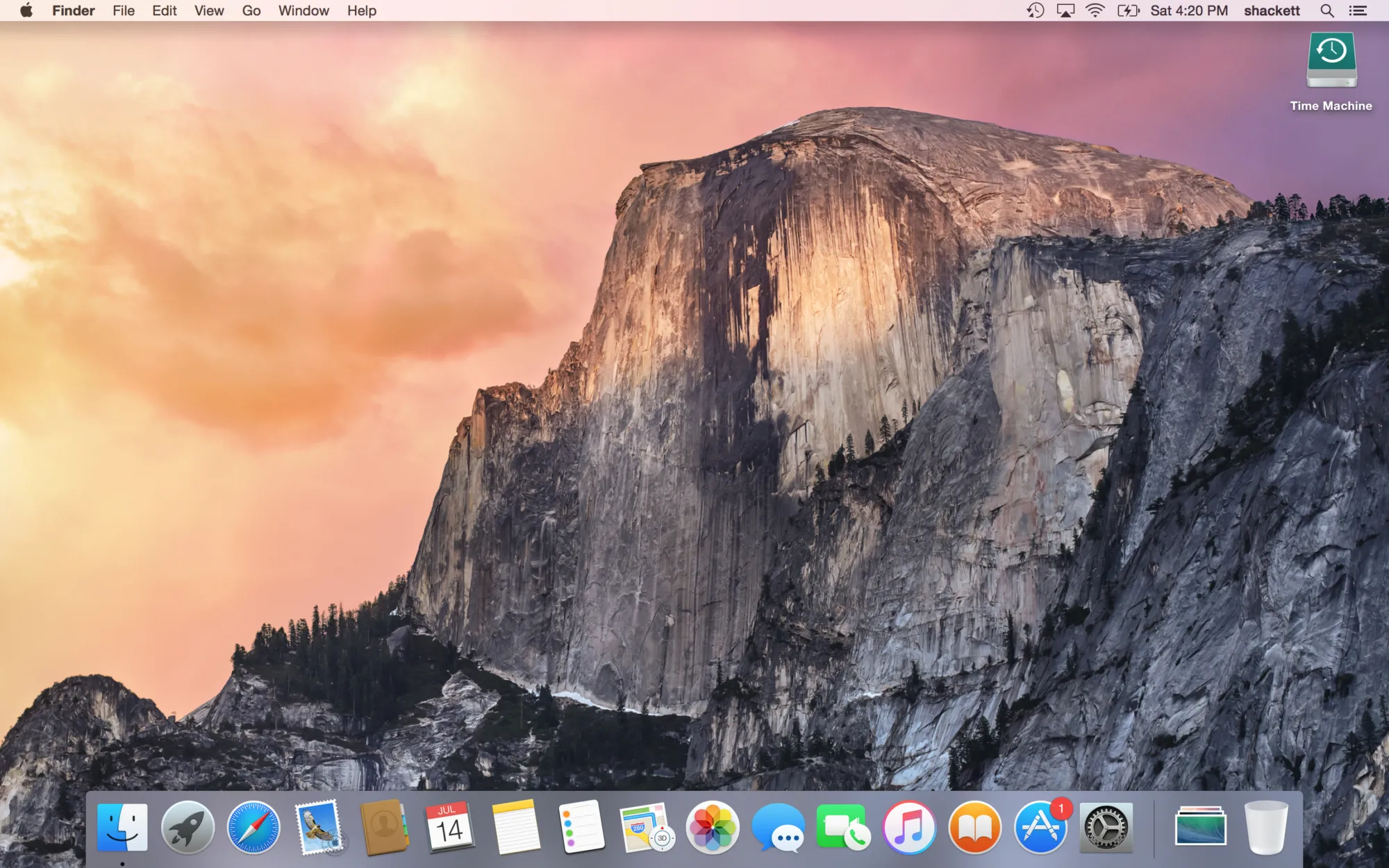 OS X Yosemite screenshot
